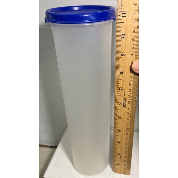 Vtg Tupperware Modular Mates Spaghetti Dispenser 1661 Measuring Insert Blue Seal - Picture 6 of 7